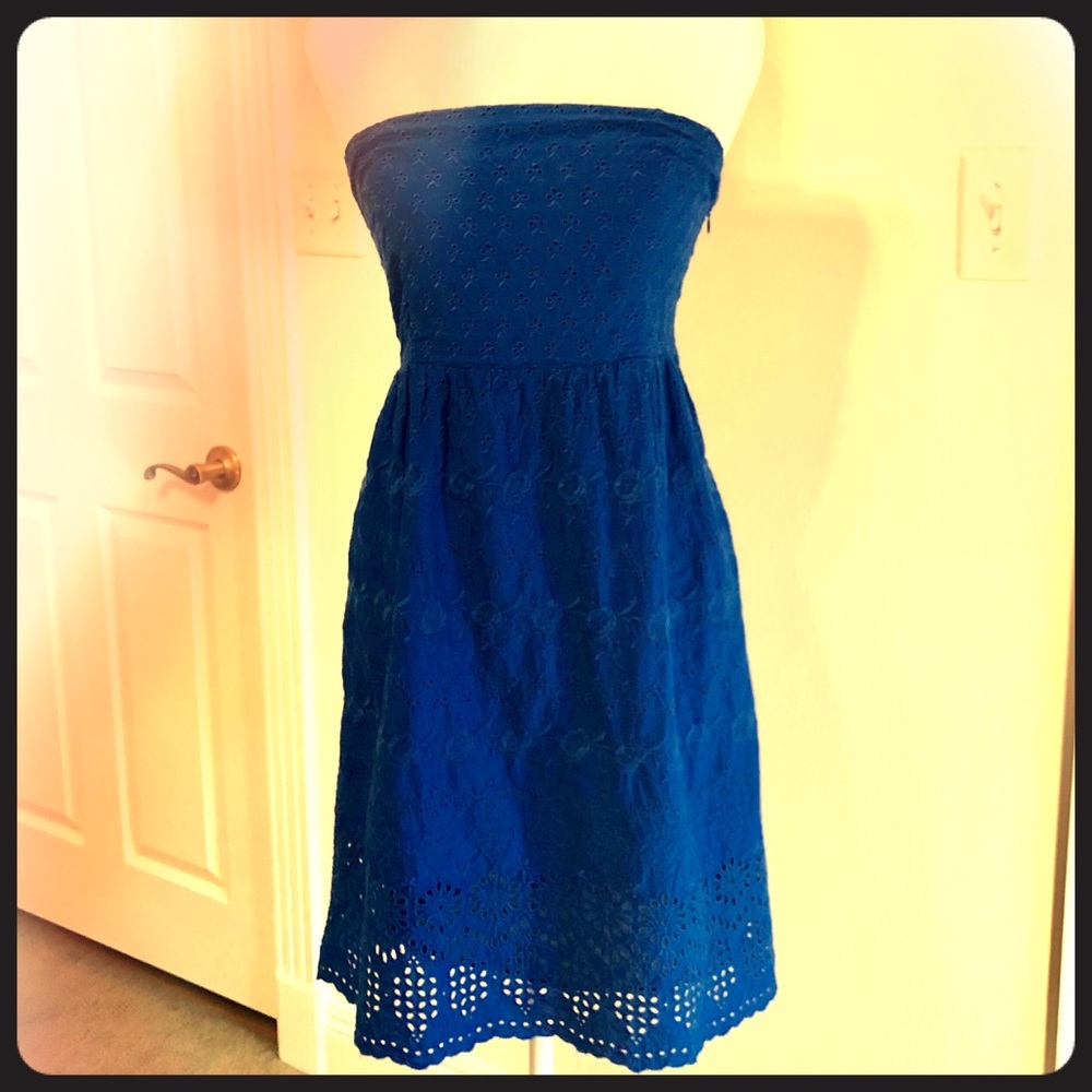 OLD NAVY | Sleeveless Eyelet Dress | Royal Blue